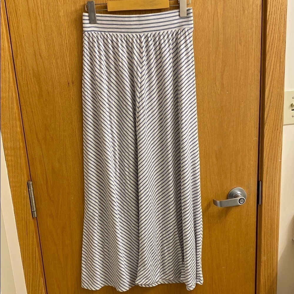 Cherokee Maxi Dress Denim Blue and White Stripes Girls Size XL 14-16 Summer